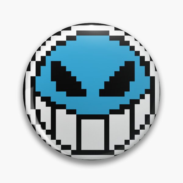 Item preview, fire fist happy face pixel art designed and sold by BashPIXIE.