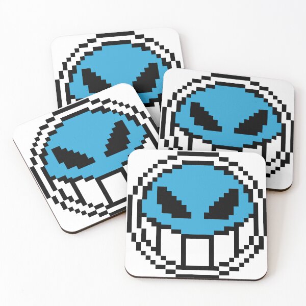 Item preview, fire fist happy face pixel art designed and sold by BashPIXIE.