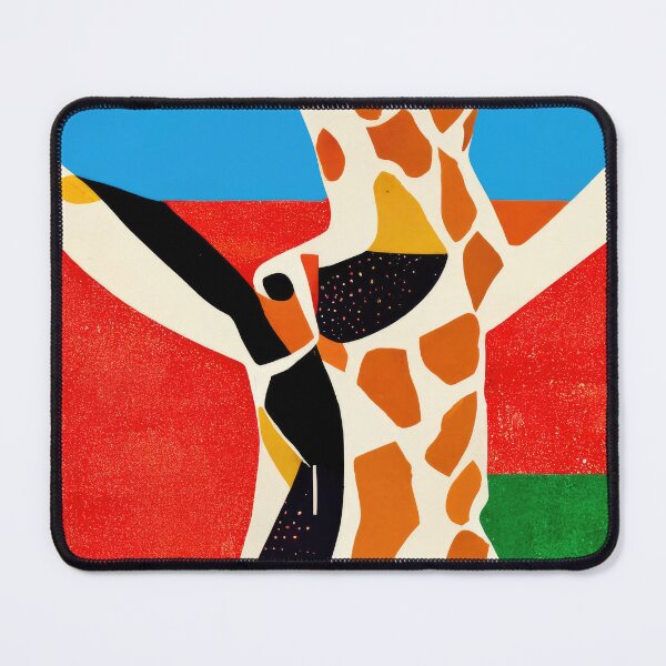 Item preview, Simplistic & Minimalistic African Giraffe Art Collection designed and sold by ArtificialGenes.