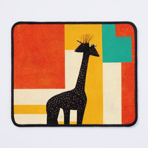 Item preview, Simplistic & Minimalistic African Giraffe Art Collection designed and sold by ArtificialGenes.