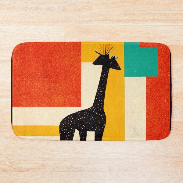 Item preview, Simplistic & Minimalistic African Giraffe Art Collection designed and sold by ArtificialGenes.