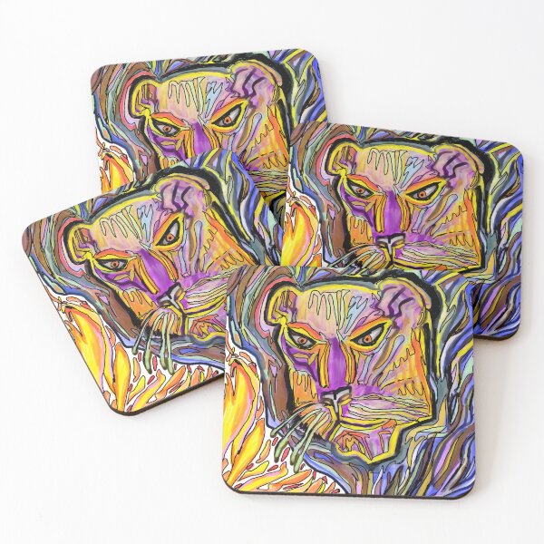 Item preview, Trippy lion designed and sold by Benjamin Sabatier.