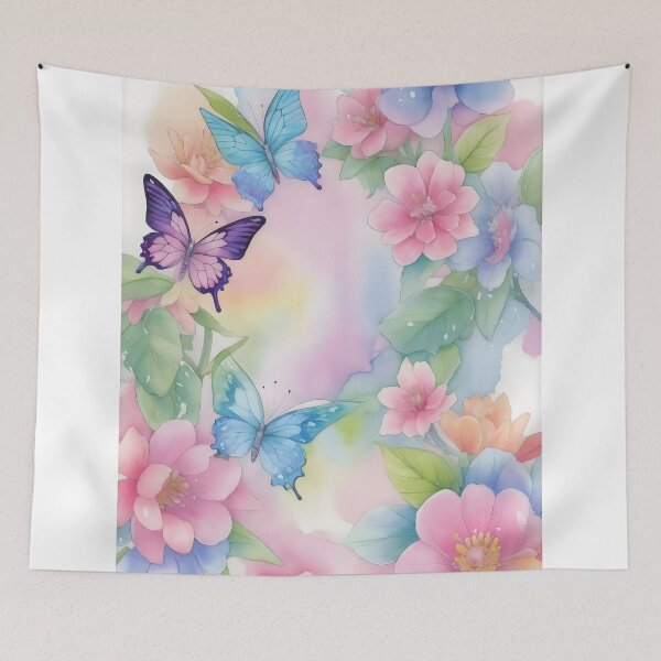Item preview, butterfly and flora designed and sold by AP.