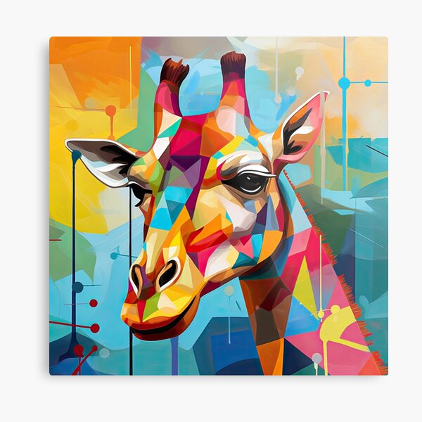 Item preview, Simplistic & Minimalistic African Giraffe Art Collection designed and sold by ArtificialGenes.