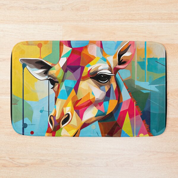 Item preview, Simplistic & Minimalistic African Giraffe Art Collection designed and sold by ArtificialGenes.