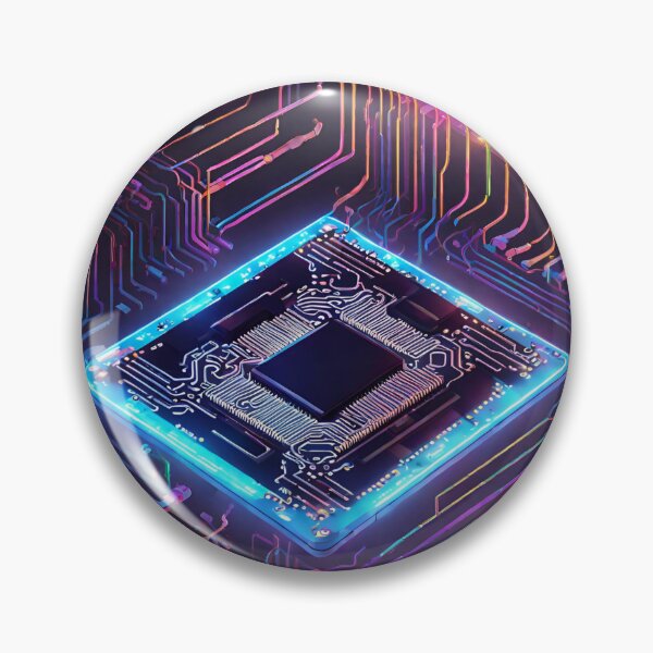 Item preview, Colorful computer microchip designed and sold by jakubooo.