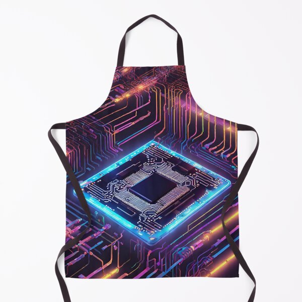 Item preview, Colorful computer microchip designed and sold by jakubooo.