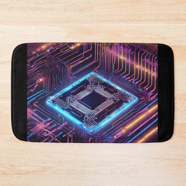 Item preview, Colorful computer microchip designed and sold by jakubooo.