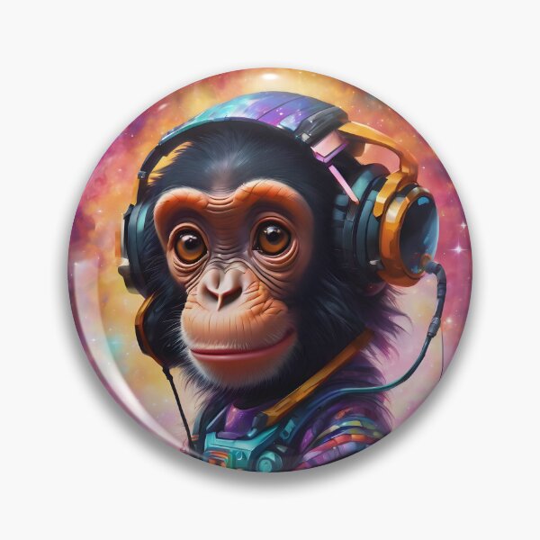 Artikelvorschau, Charlie Chimp im Weltraum entworfen und verkauft von Geek-Girl-Art.
