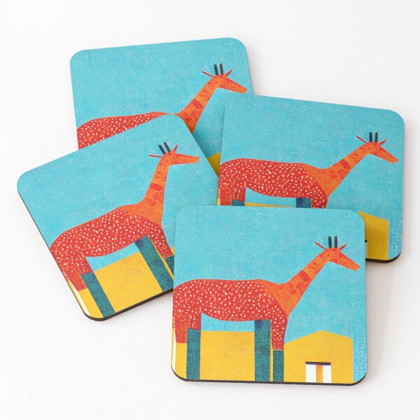 Item preview, Simplistic & Minimalistic African Giraffe Art Collection designed and sold by ArtificialGenes.
