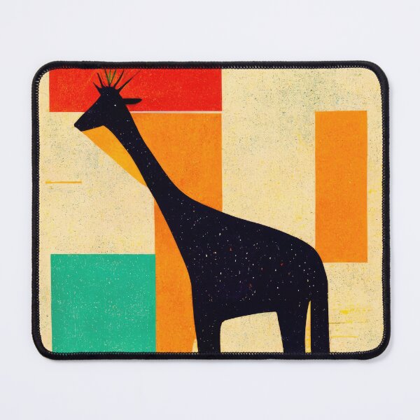 Item preview, Simplistic & Minimalistic African Giraffe Art Collection designed and sold by ArtificialGenes.