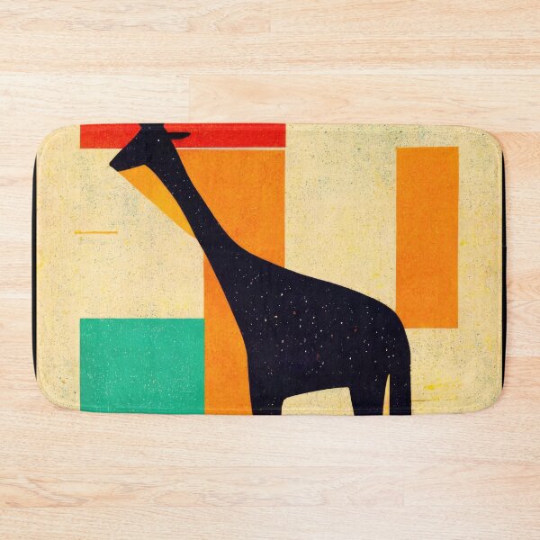 Item preview, Simplistic & Minimalistic African Giraffe Art Collection designed and sold by ArtificialGenes.