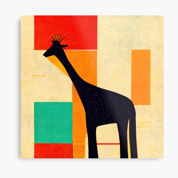 Item preview, Simplistic & Minimalistic African Giraffe Art Collection designed and sold by ArtificialGenes.