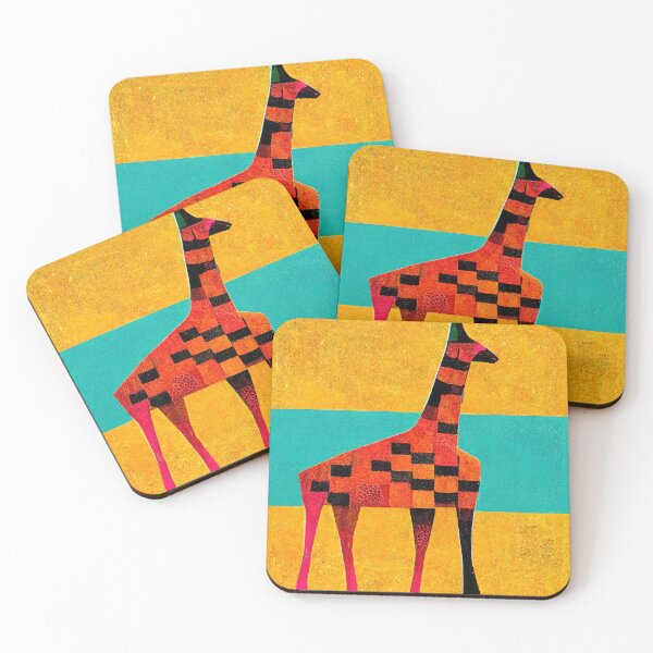 Item preview, Simplistic & Minimalistic African Giraffe Art Collection designed and sold by ArtificialGenes.