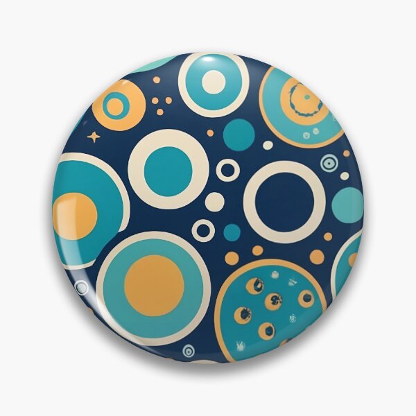 Item preview, Abstract Bubble Pattern Blue and Orange designed and sold by PMCreative.