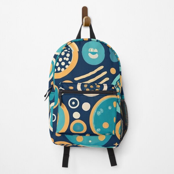 Item preview, Abstract Bubble Pattern Blue and Orange designed and sold by PMCreative.