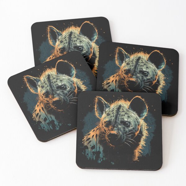 Item preview, A Hyena / Hyaena - Street Art Vintage Distressed Wildlife designed and sold by GVRDesign.