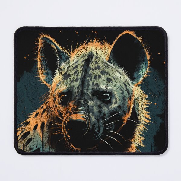 Item preview, A Hyena / Hyaena - Street Art Vintage Distressed Wildlife designed and sold by GVRDesign.