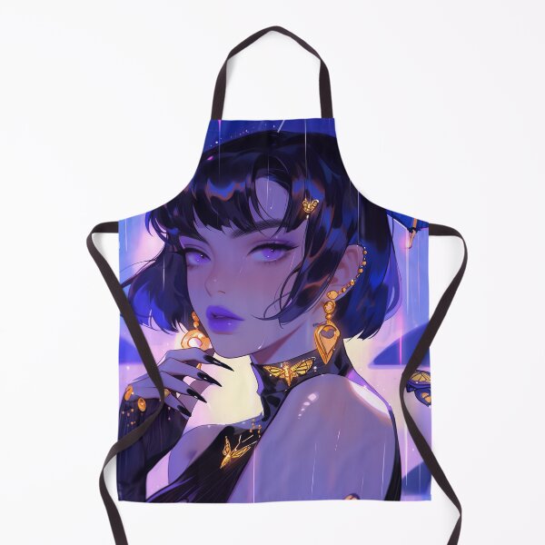 Item preview, Cool Purple Rainy Night Anime Girl designed and sold by bubblegoth.