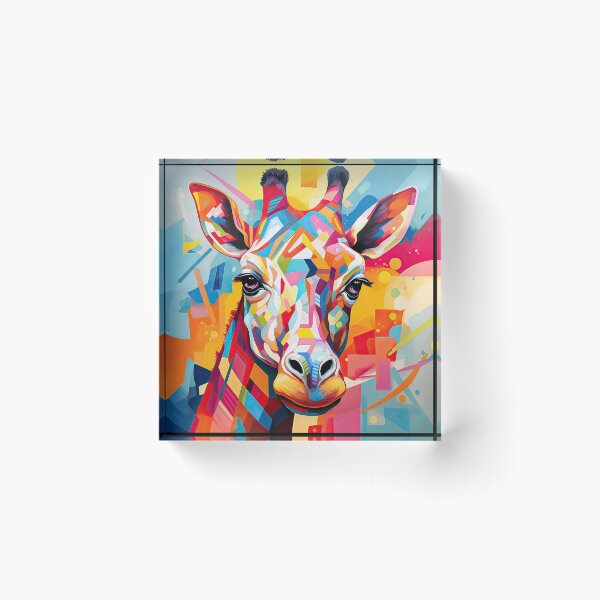 Item preview, Simplistic & Minimalistic African Giraffe Art Collection designed and sold by ArtificialGenes.