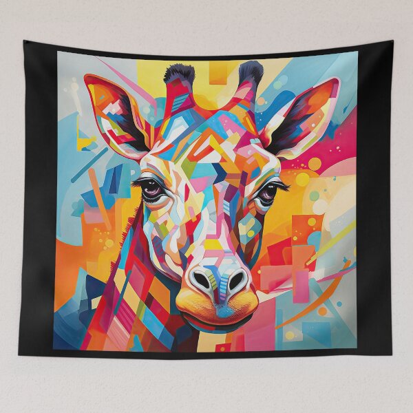 Item preview, Simplistic & Minimalistic African Giraffe Art Collection designed and sold by ArtificialGenes.