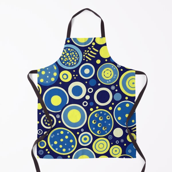 Item preview, Abstract Bubble Pattern Blue and Yellow designed and sold by PMCreative.