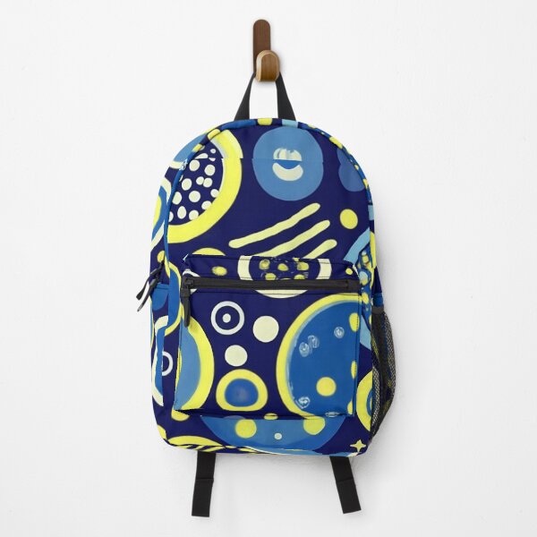 Item preview, Abstract Bubble Pattern Blue and Yellow designed and sold by PMCreative.