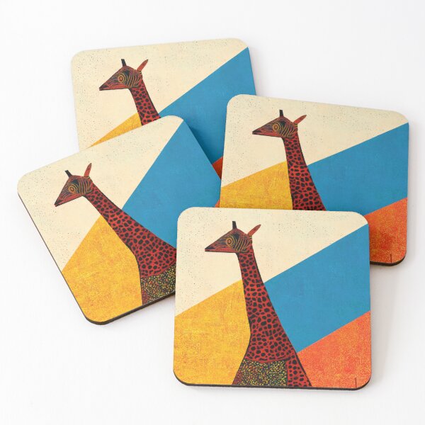 Item preview, Simplistic & Minimalistic African Giraffe Art Collection designed and sold by ArtificialGenes.