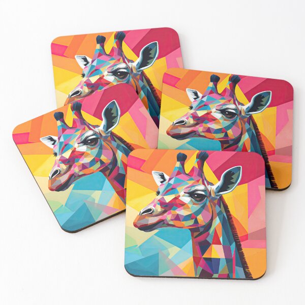 Item preview, Simplistic & Minimalistic African Giraffe Art Collection designed and sold by ArtificialGenes.