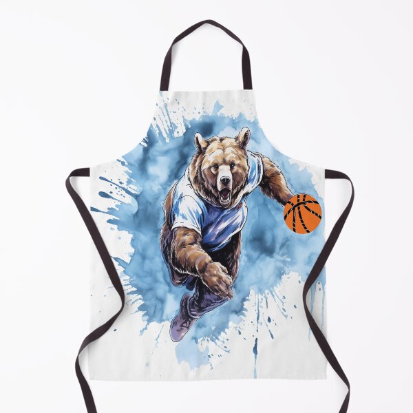 Item preview, Watercolor Bear Running with Basketball designed and sold by AME ⭐⭐⭐⭐⭐.