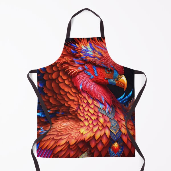 Item preview, Red Eagle with Blue Necklace designed and sold by GpopzRawArt.