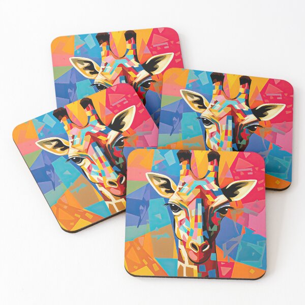 Item preview, Simplistic & Minimalistic African Giraffe Art Collection designed and sold by ArtificialGenes.
