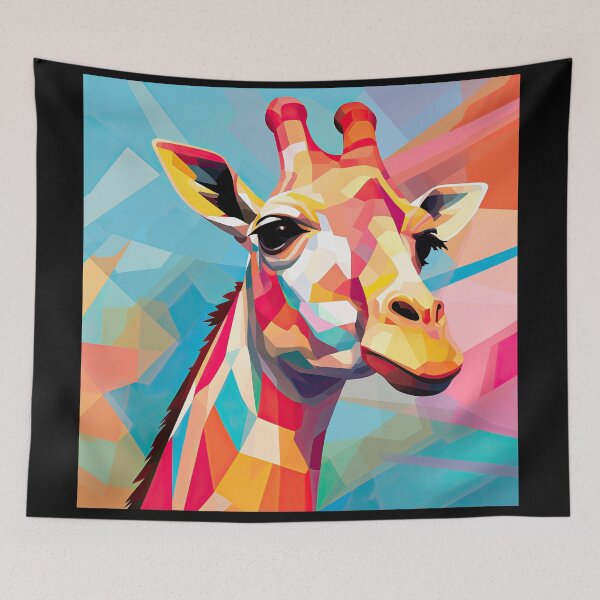 Item preview, Simplistic & Minimalistic African Giraffe Art Collection designed and sold by ArtificialGenes.