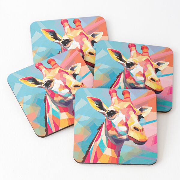 Item preview, Simplistic & Minimalistic African Giraffe Art Collection designed and sold by ArtificialGenes.