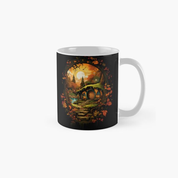 Item preview, A Halfling Hole in Autumn by Sunset - Fantasy designed and sold by Fenay Designs.