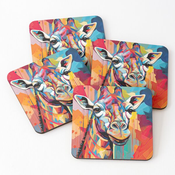 Item preview, Simplistic & Minimalistic African Giraffe Art Collection designed and sold by ArtificialGenes.