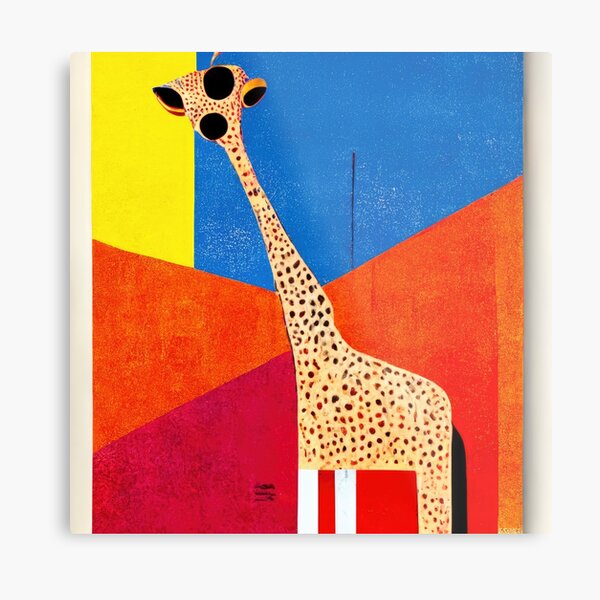 Item preview, Simplistic & Minimalistic African Giraffe Art Collection designed and sold by ArtificialGenes.