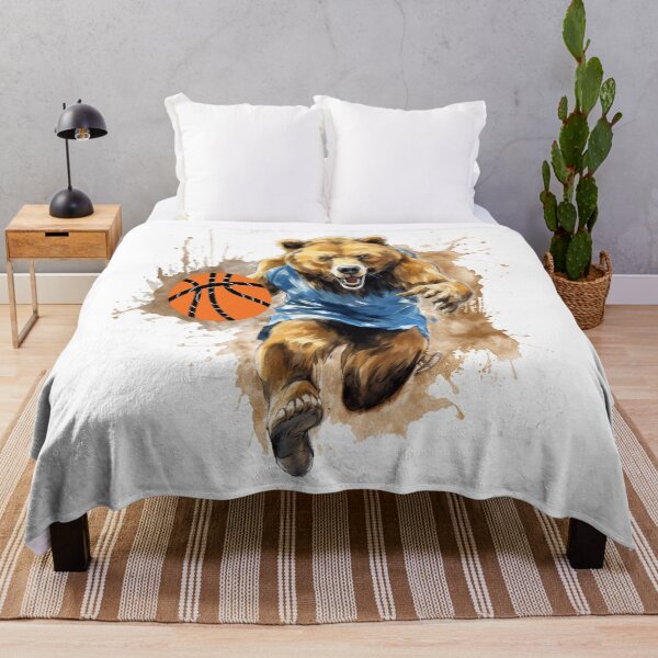 Item preview, Watercolor Bear Running with Basketball designed and sold by AME ⭐⭐⭐⭐⭐.