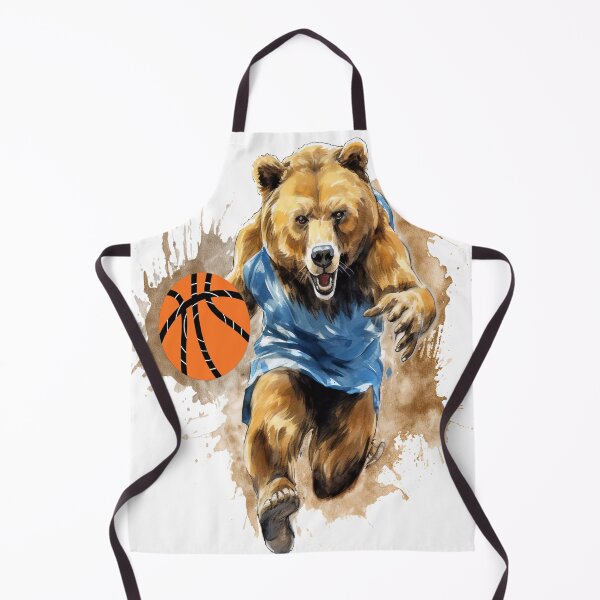 Item preview, Watercolor Bear Running with Basketball designed and sold by AME ⭐⭐⭐⭐⭐.