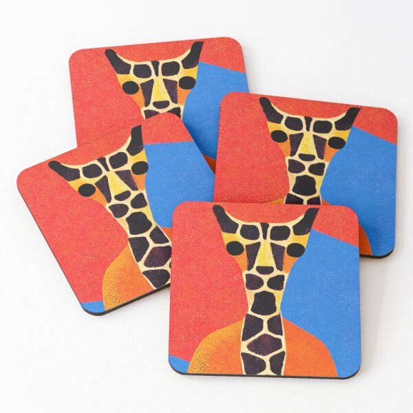 Item preview, Simplistic & Minimalistic African Giraffe Art Collection designed and sold by ArtificialGenes.