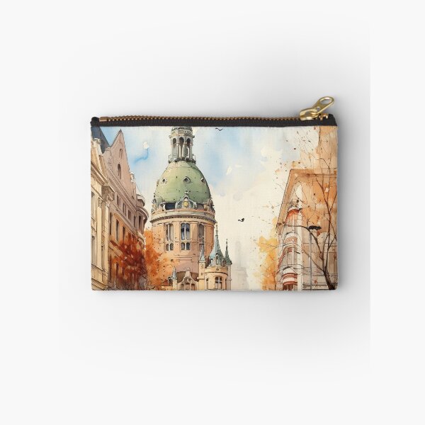 Item preview, Leipzig sacral splendor: watercolor view of the church in the city center designed and sold by KatVik-Design.
