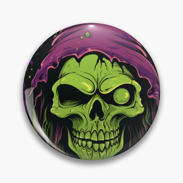 Item preview, Emerald Visage under the Sorcerer's Hat: A Black and Purple Framed Enigma designed and sold by Nikkitekoa22.