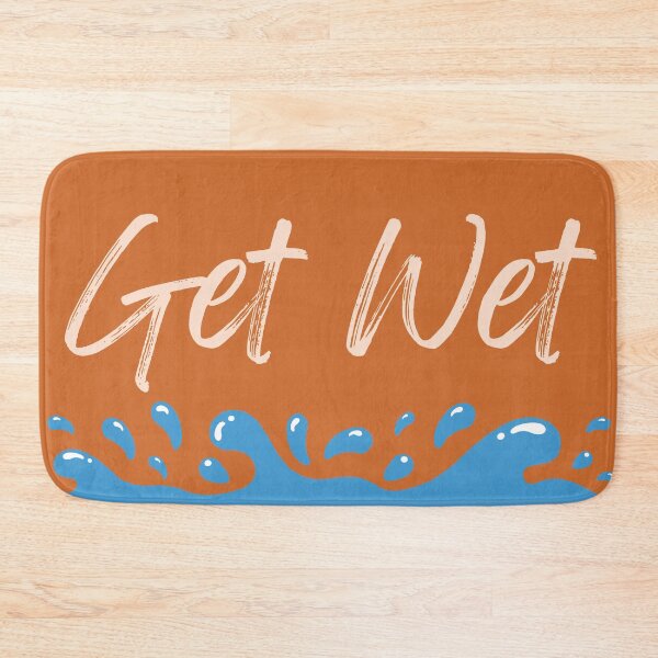 Item preview, Get Wet Water Splash Orange Script designed and sold by Sunshine-Dreams.