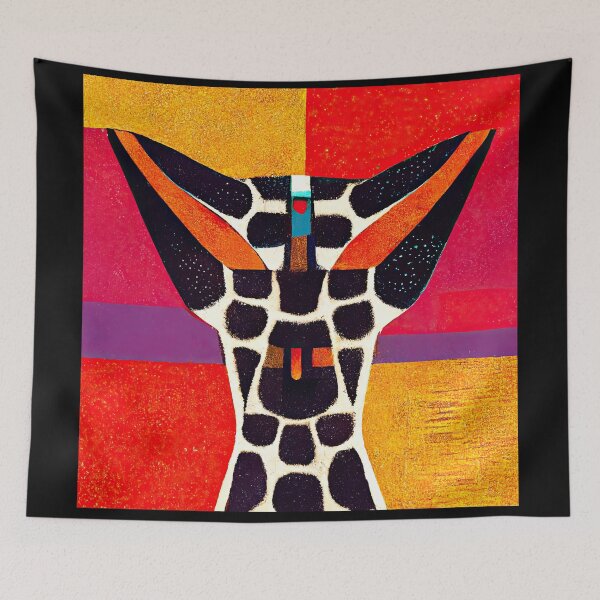 Item preview, Simplistic & Minimalistic African Giraffe Art Collection designed and sold by ArtificialGenes.