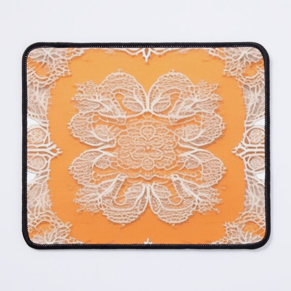 Item preview, Orange French lace designed and sold by Roxburylane.