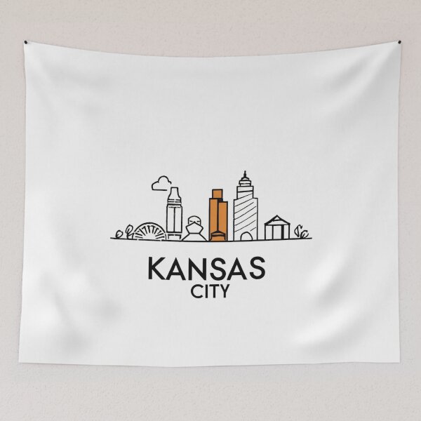 Item preview, Kansas City | Minimalist Art with Buildings Style 2 designed and sold by CircinusStore.