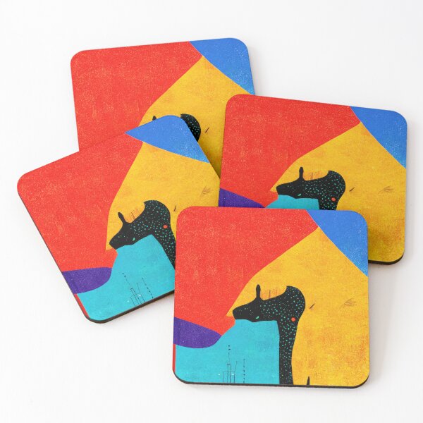 Item preview, Simplistic & Minimalistic African Giraffe Art Collection designed and sold by ArtificialGenes.