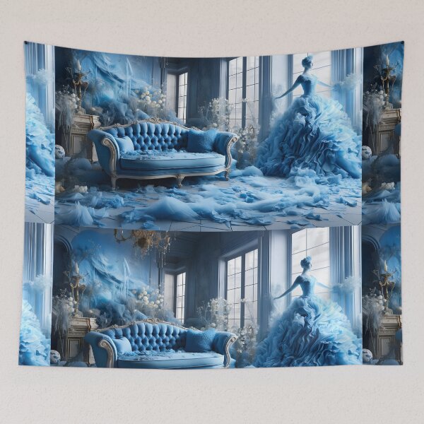 Item preview, A captivating, mysterious and dreamlike image in the style of rococo decadence designed and sold by AI-Only Creations.