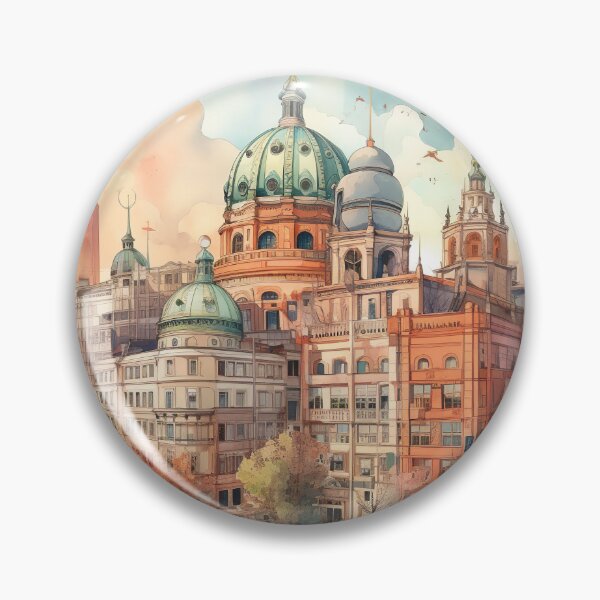 Item preview, Berlin Cathedral: Historical splendor in watercolor designed and sold by KatVik-Design.