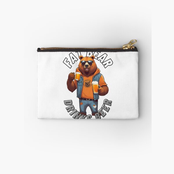 Item preview, Fat Bear Drinks Beer - Humorous Designs designed and sold by 3dozecreations.